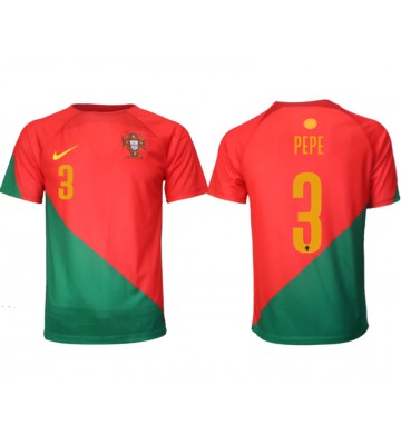 Portugalia Pepe #3 Koszulka Podstawowych MŚ 2022 Krótki Rękaw